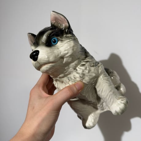 Ceramic Husky Figurine