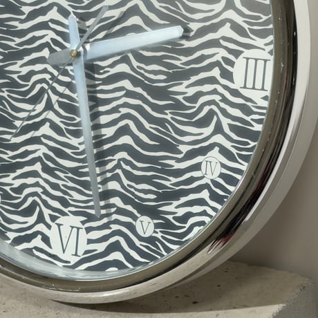 Zebra Pattern Wall Clock
