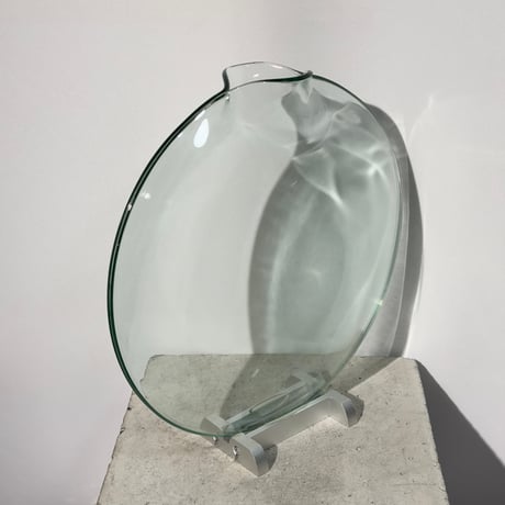Glass Disc Vase