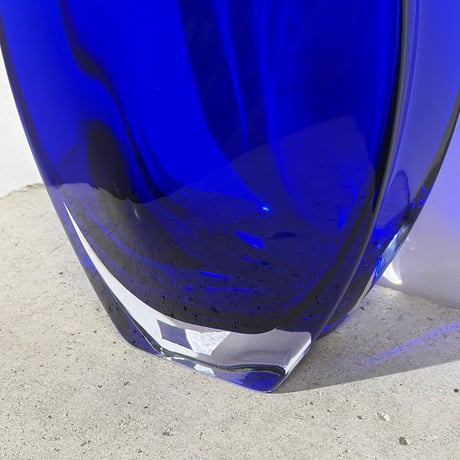 Square Blue Vase