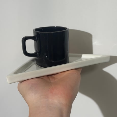 Monochrome Cup and Saucer