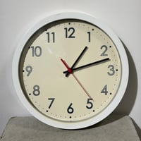 White Round Clock