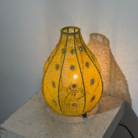 Yellow Lace Lamp