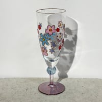Handpaint Flower Glass