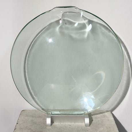 Glass Disc Vase