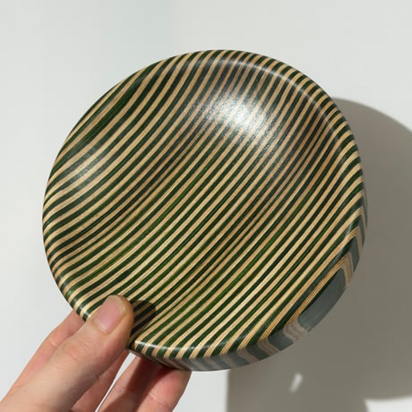 Striped Wooden Tray