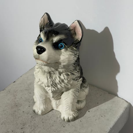 Ceramic Husky Figurine