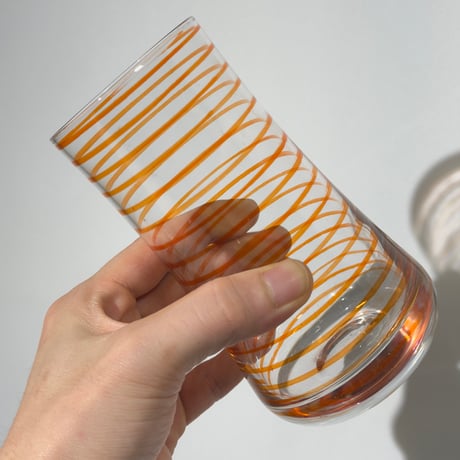 Orange Stripe Glass