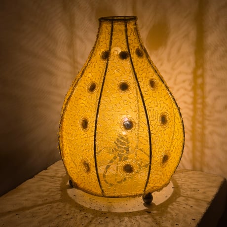 Yellow Lace Lamp