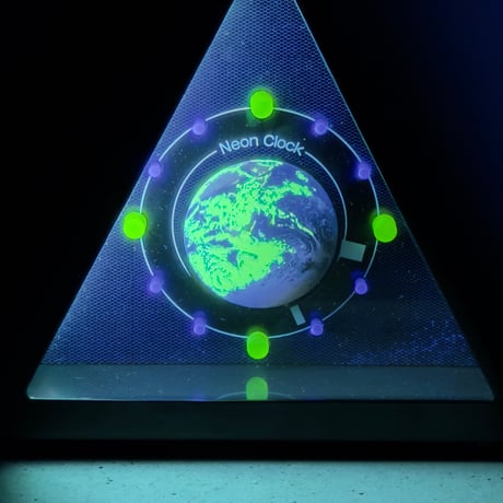 Neon Earth Clock