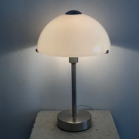White Dome Glass Lamp