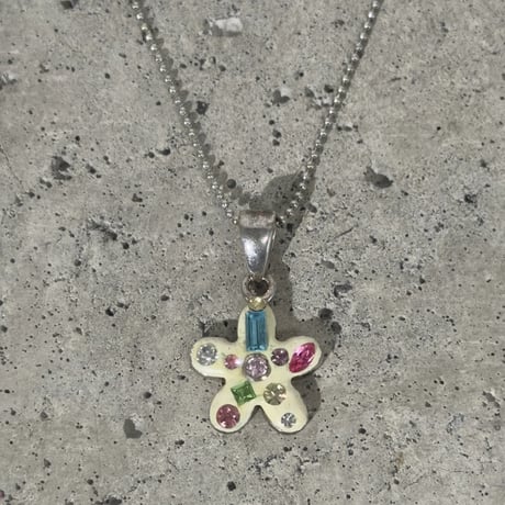 Flower Stone Necklace