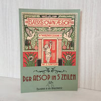 ウォルター・クレイン 「イソップ寓話」 ドイツ語版 " Der Aesop in 5 Zeilen " Walter Crane