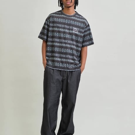 UNFRM 2WAY DRY 80s RETRO SURF BORDER T-SHIRT