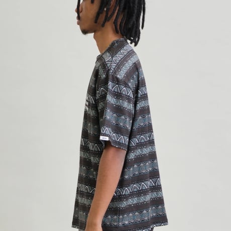 UNFRM 2WAY DRY 80s RETRO SURF BORDER T-SHIRT
