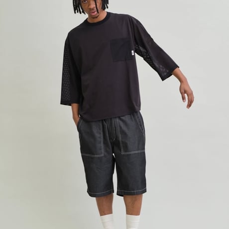 UNFRM AEROKNOT® HEAVYWEIGHT MESH PANEL 3/4 DRY POCKET T-SHIRT