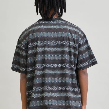 UNFRM 2WAY DRY 80s RETRO SURF BORDER T-SHIRT