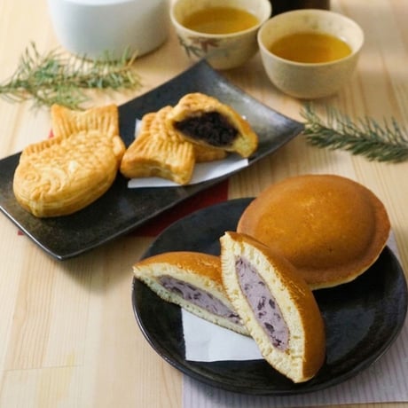 北海道 十勝生どら 4個 たい焼き 4尾 セット （440408）江戸屋 十勝産小豆 つぶあん ホイップ 生どら焼き 冷凍 和菓子 ギフト お取り寄せ