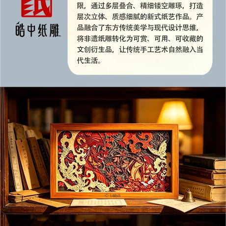 天官賜福アニメ　多層切り絵アート（凝眸千載）【お取り寄せ・中国から発送】