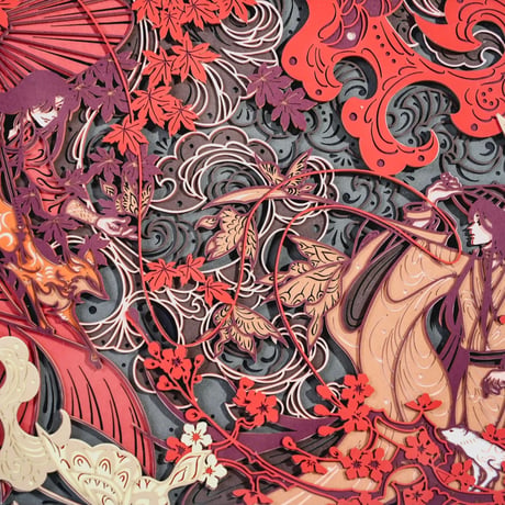 天官賜福アニメ　多層切り絵アート（凝眸千載）【お取り寄せ・中国から発送】