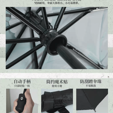 魔道祖師　幸運石　自動折り畳み傘&収納バッグセット（雲間双影）【お取り寄せ・日本から発送】