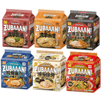 マルちゃん ZUBAAAN! 6種6個アソート(横浜家系醤油とんこつ,濃厚醤油,豚骨魚介中華そば,博多豚骨, 濃厚味噌, 味噌旨辛タンメン)各1個詰め合わせセット