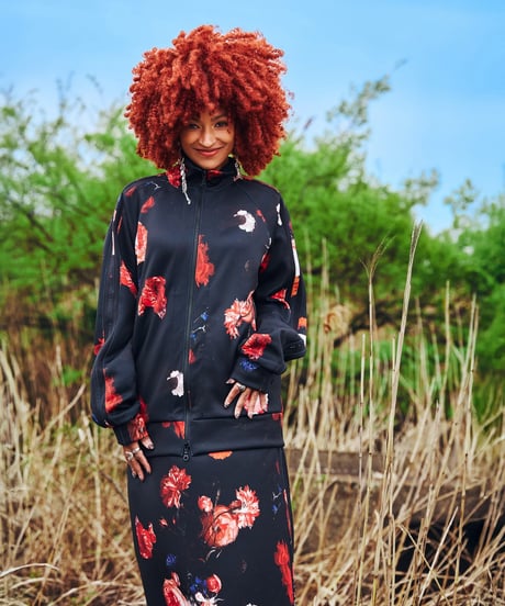 Flora Recycle High Neck Jersey