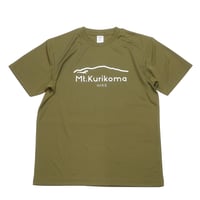 Mt.Kurikoma "HIKE" 4.1oz ドライTシャツ（オリーブ）栗駒山 Tシャツ