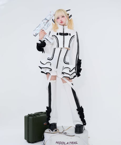 《アンドロイドサイバーフリルレッグウォーマー》WHITE