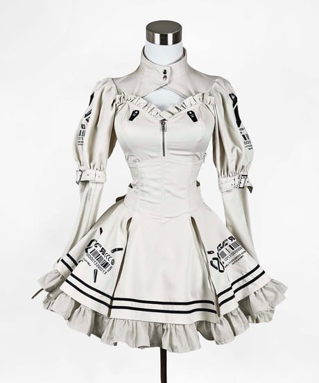 【中央町戦術工芸コラボ】タクティカルコルセットスカートIVORY