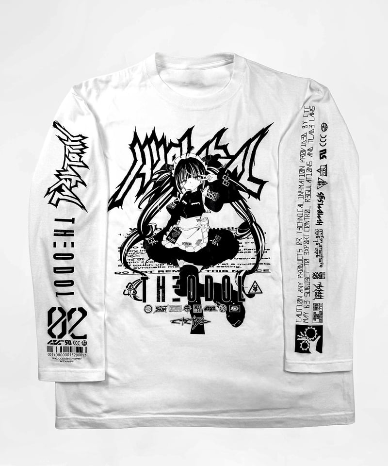 中央町戦術工芸コラボ】イラストロンT WHITE | HIDOLATRAL THEODOL