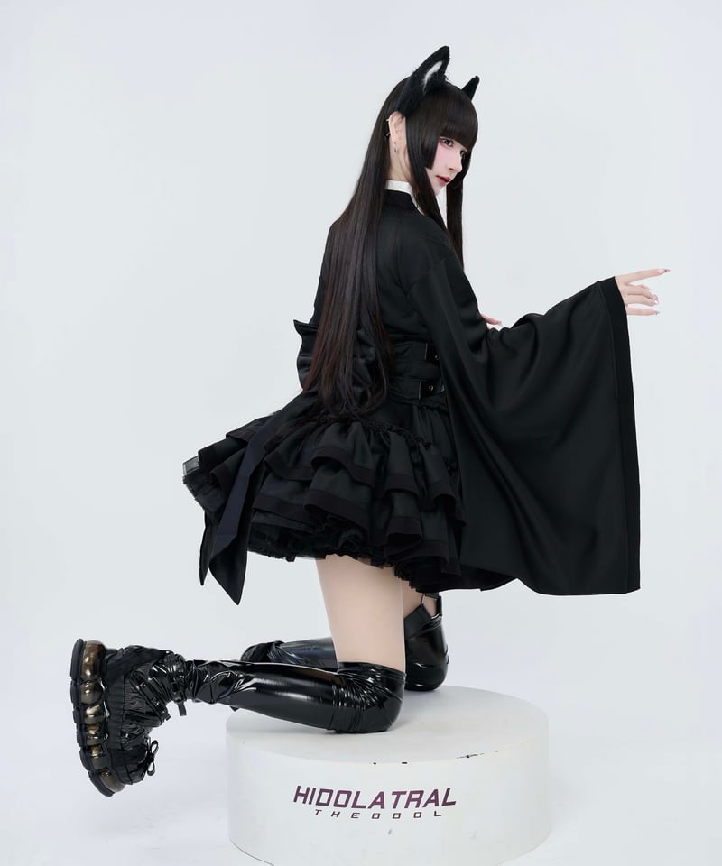 ジャージラインゴスロリ浴衣》BLACK | HIDOLATRAL THEODOL