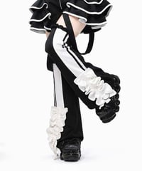《アンドロイドサイバーフリルレッグウォーマー》BLACK