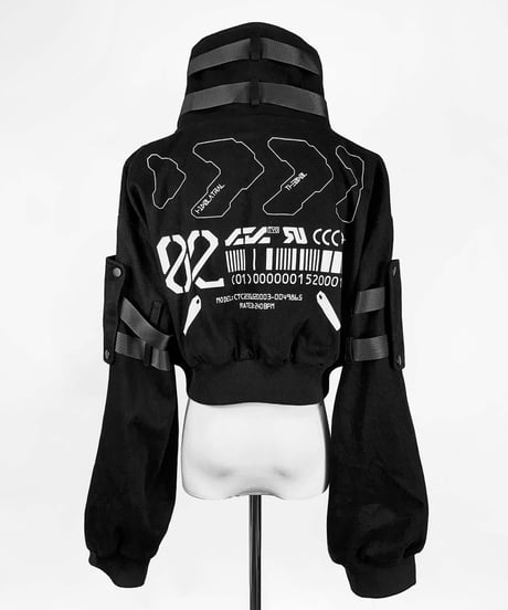【中央町戦術工芸コラボ】テックウェアジャケットBLACK