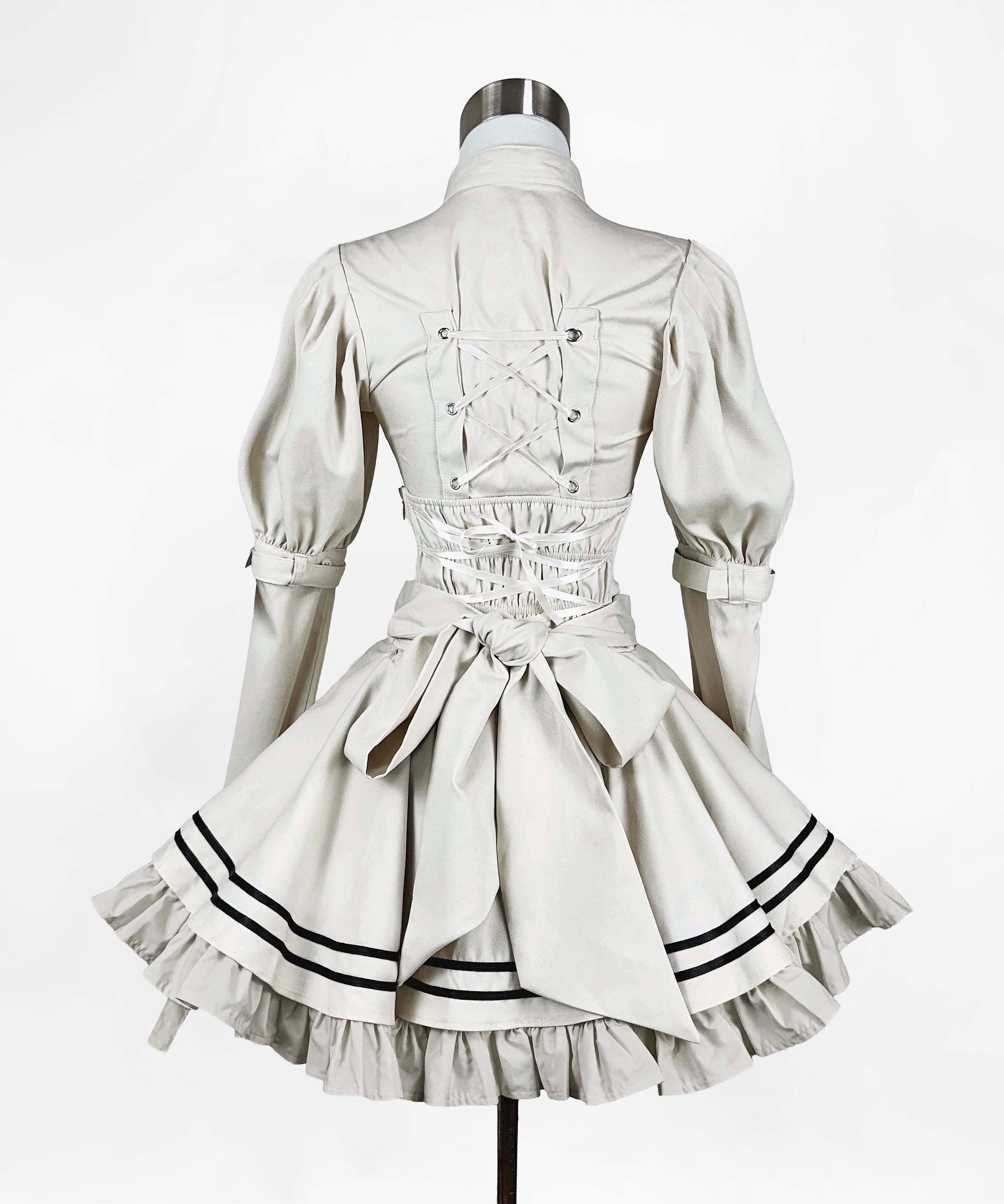 中央町戦術工芸コラボ】タクティカルコルセットスカートIVORY