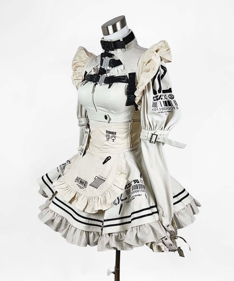 【中央町戦術工芸コラボ】タクティカルメイドエプロンIVORY