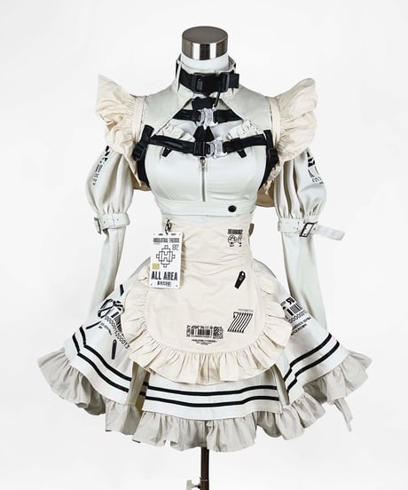 【中央町戦術工芸コラボ】タクティカルメイドエプロンIVORY