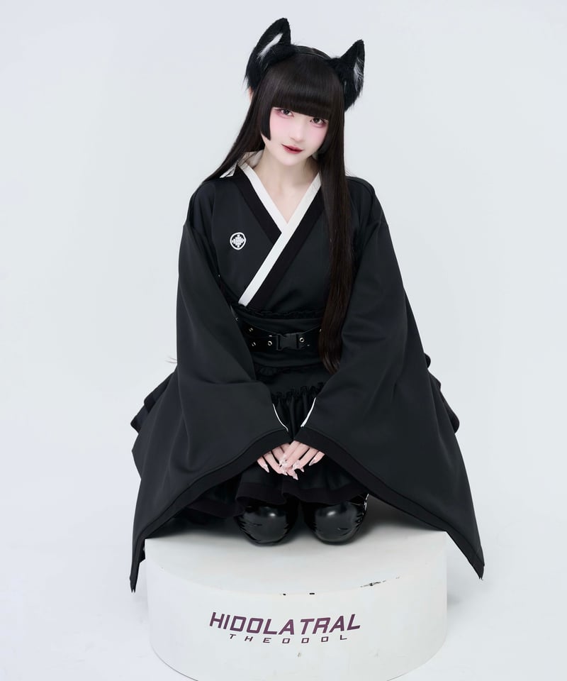 ジャージラインゴスロリ浴衣》BLACK | HIDOLATRAL THEODOL