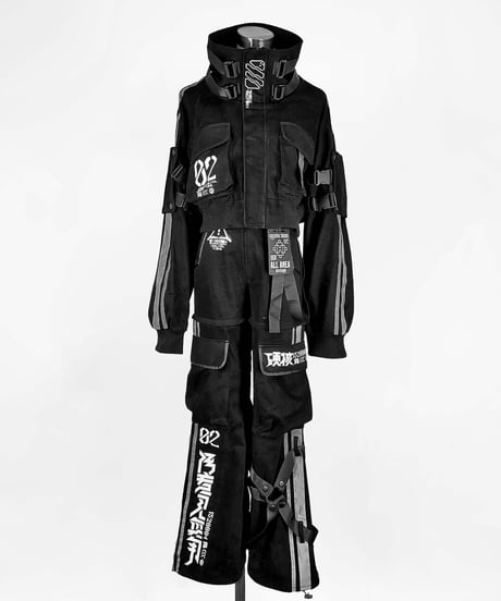 【中央町戦術工芸コラボ】テックウェアジャケットBLACK