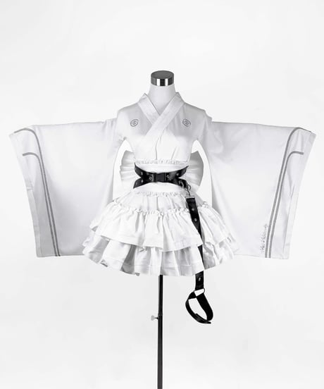 《ジャージラインゴスロリ浴衣》WHITE