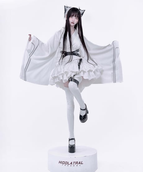 《ジャージラインゴスロリ浴衣》WHITE