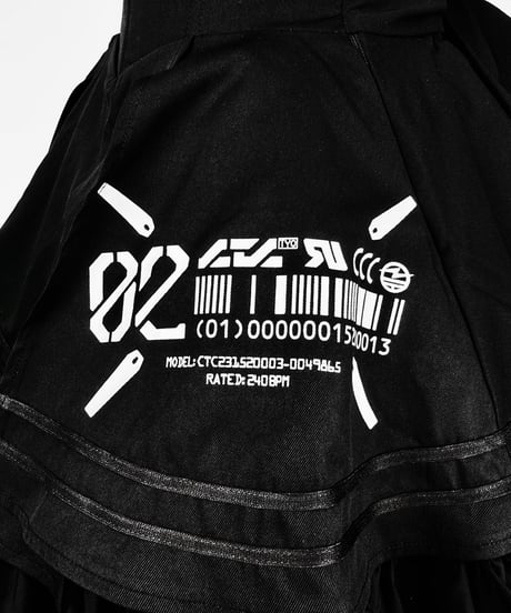 【中央町戦術工芸コラボ】タクティカルコルセットスカートBLACK