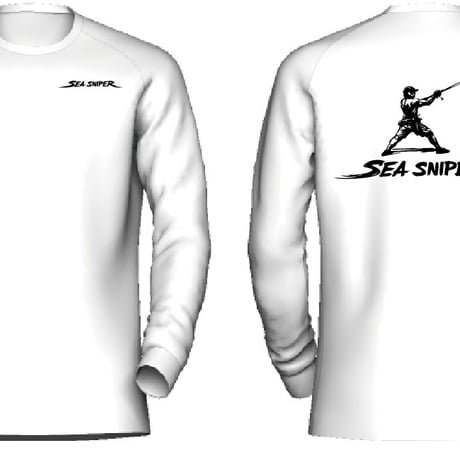 SEA SNIPER オリジナル長袖Tシャツ（White）