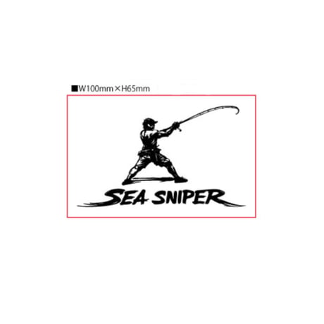 SEA SNIPER イラストロゴステッカー（2枚セット）
