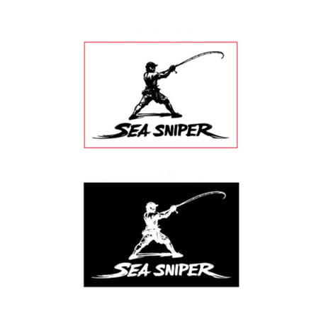 SEA SNIPER イラストロゴステッカー（2枚セット）