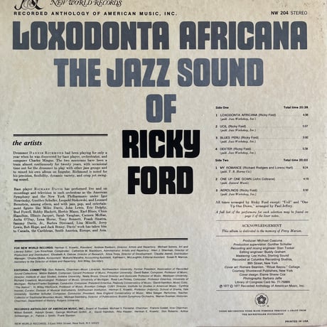 Ricky Ford / Loxodonta Africana