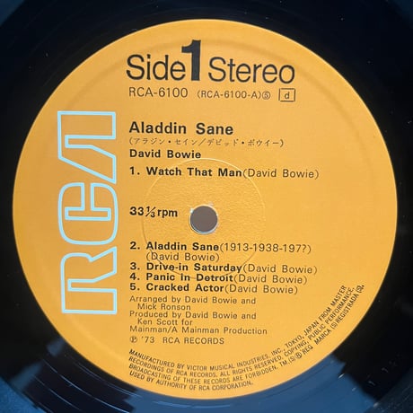 David Bowie / Aladdin Sane