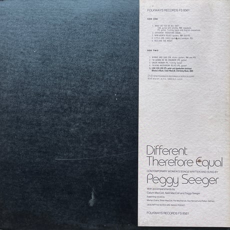 Peggy Seeger / Different Therefore Equal