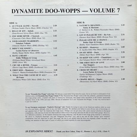 V.A. / Dynamite Doo-Wopps Volume 7