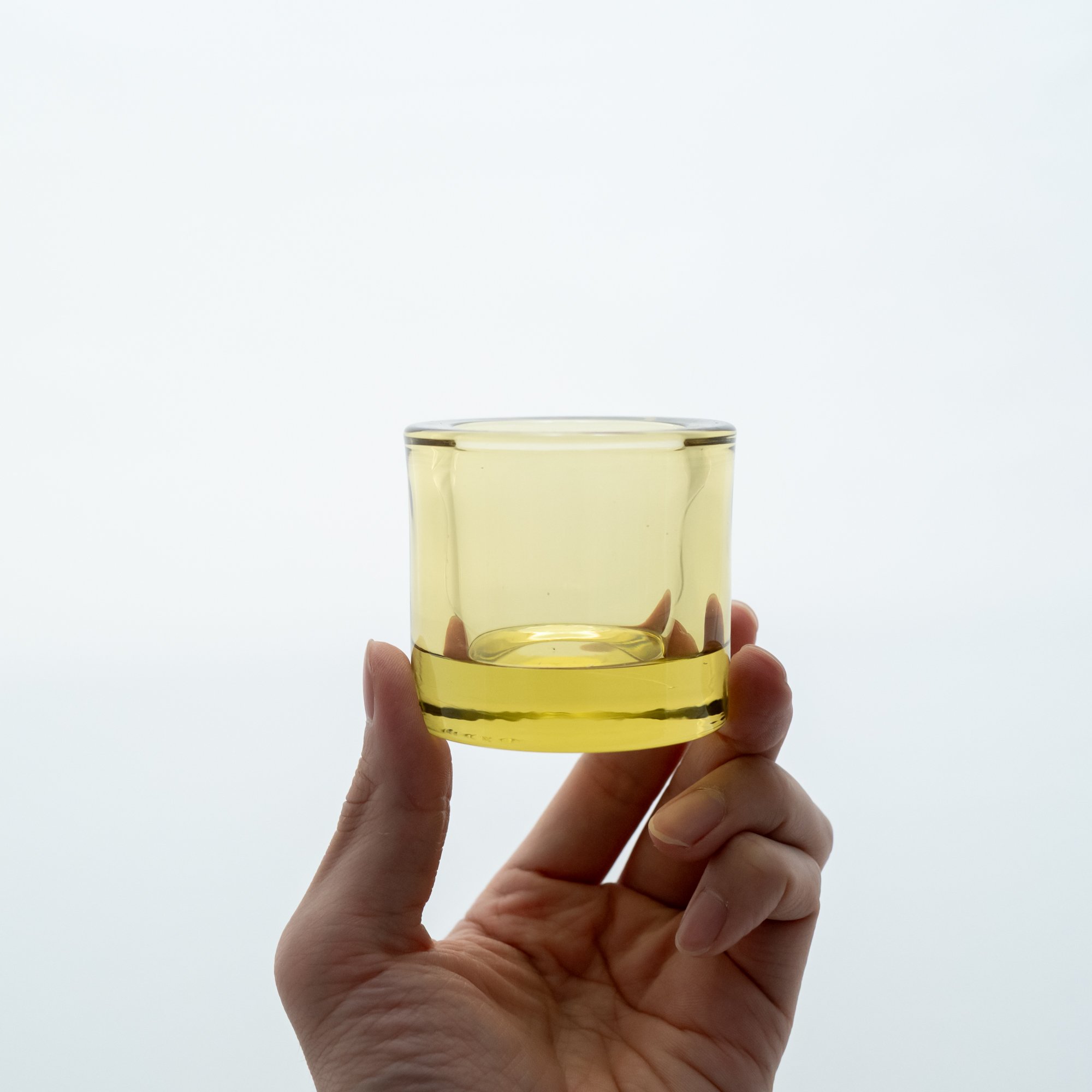 Iittala｜Kivi｜candle holder｜mixed color｜yellow｜3